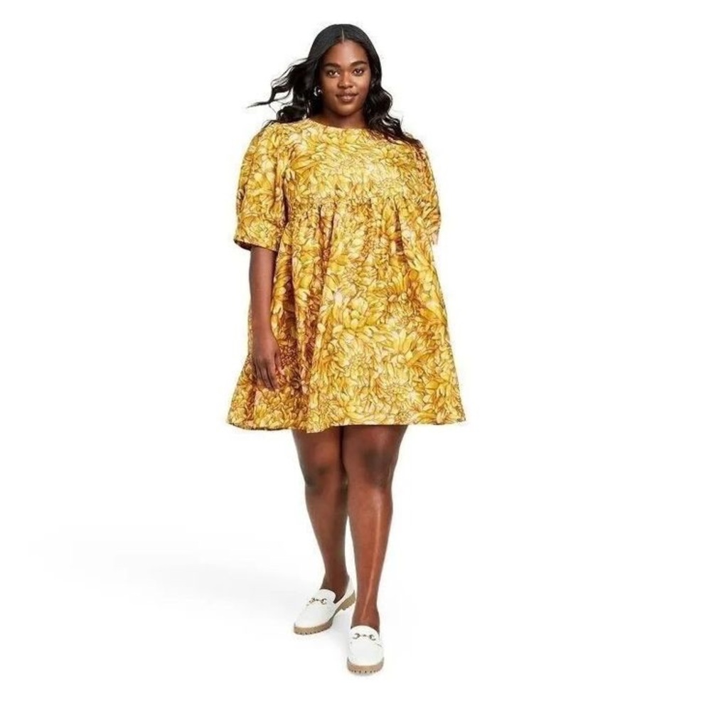 KIKA VARGAS x Target Puff Sleeve Dress Sz3X